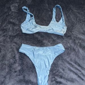 Cheeky Aqua/ Periwinkle Two piece swim